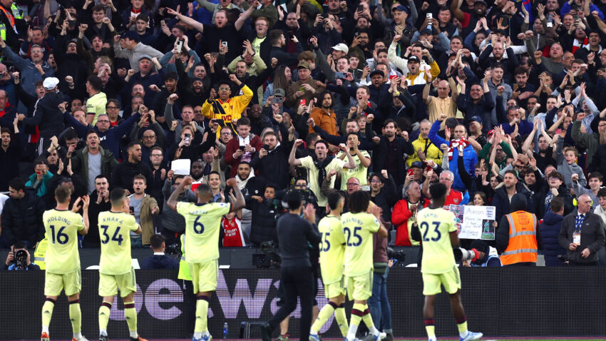 ARSENAL'S LONDON DANCE: Derby victory a big step toward the Champions League