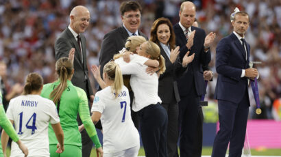 ECSTASY AT WEMBLEY: England girls champions of Europe for the first time in history!