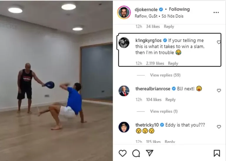 Kyrgios'S Hit Comment: Novak Posted A Video From A Training, Australian Was Left In Shock! (Video, Photo) | Maltasport.mt