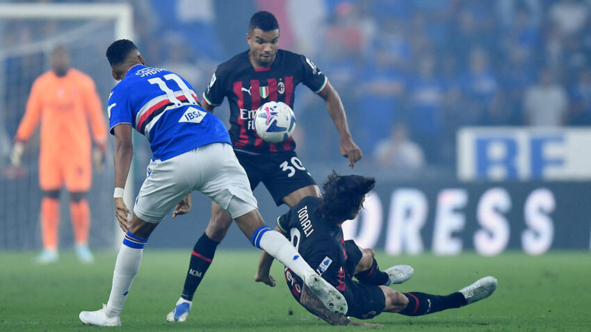 Milan won with 10 players!