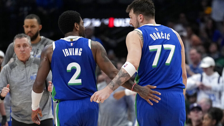 INFERNAL TANDEM IRVING AND DONCIC: Philadelphia fell in Texas