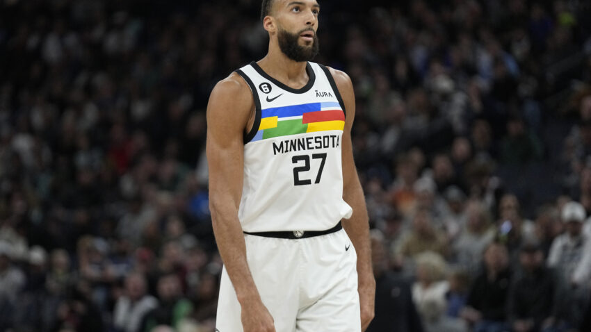 Gobert was fined for fighting with a teammate at an NBA game