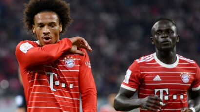 Bayern Munich’s Mane and Sane come to blows after Champions League defeat to Manchester City on Tuesday night