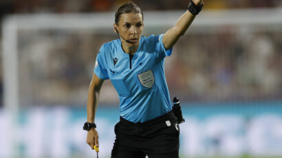 STEPHANIE FRAPPART: 1st woman to referee a men’s international match at Wembley
