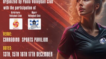 Paola Volleyball Club to organise the second edition of the Merindex Trophies Christmas Tournament