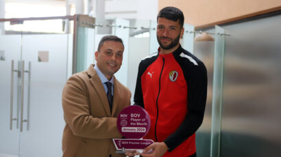 Ħamrun FC’s Montebello lands BOV Player of the Month Award for January