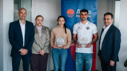 Cherise Farrugia and Graham Pellegrini take February’s Atlas Youth Athlete of the Month Award