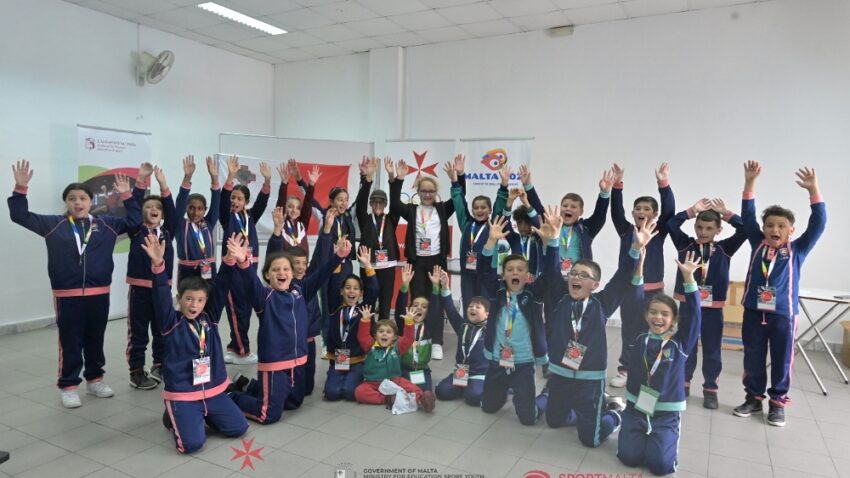 GSSE 2023 Educational Art Awards: Finalists presented with Tokens of Achievement by the Maltese Olympic Committee