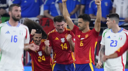 Spain beat Italy by a Calafiori own goal to progress to last 16