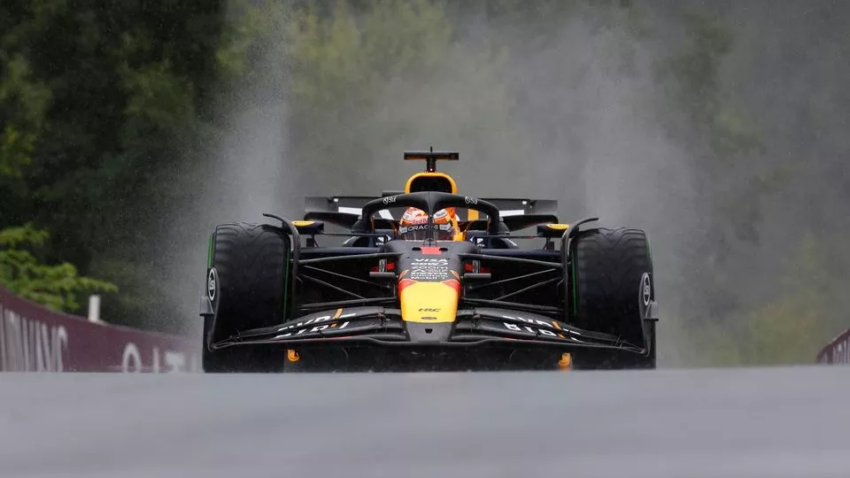 Verstappen fastest in rain-hit final practice at Belgian GP