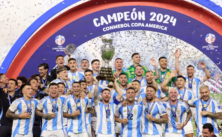 Argentina lift Copa America with extra time goal against Colombia as Messi bows out