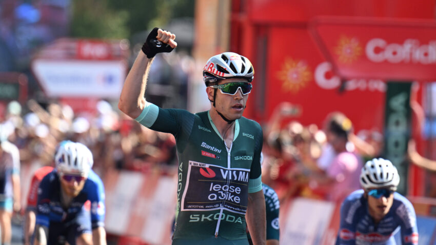 Van Aert claims victory in stage seven of  the Vuelta