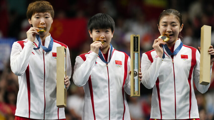 China secures a remarkable clean sweep by clinching victory in the women's team event