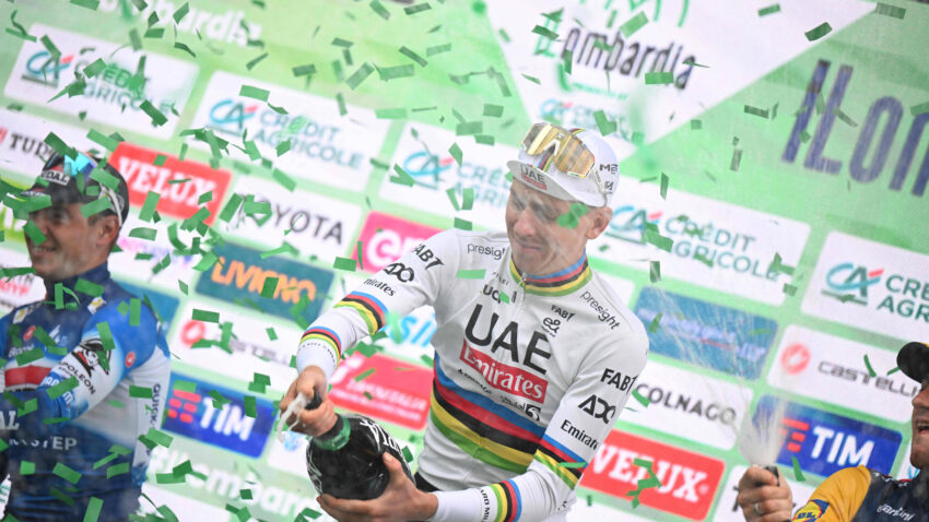 Pogacar concludes an extraordinary season by clinching his fourth consecutive Lombardia championship