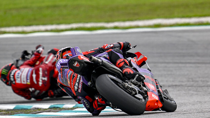 Bagnaia trails Martin by 29 after Malaysia sprint crash