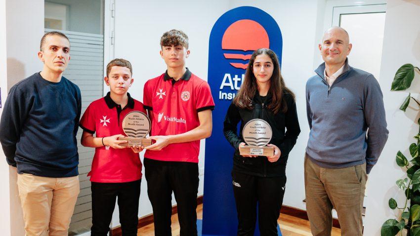 Duo Jake Castaldi and Dielyn Edwards together with Mattea Saliba are the winners of November’s Atlas Youth Athlete of the Month Award