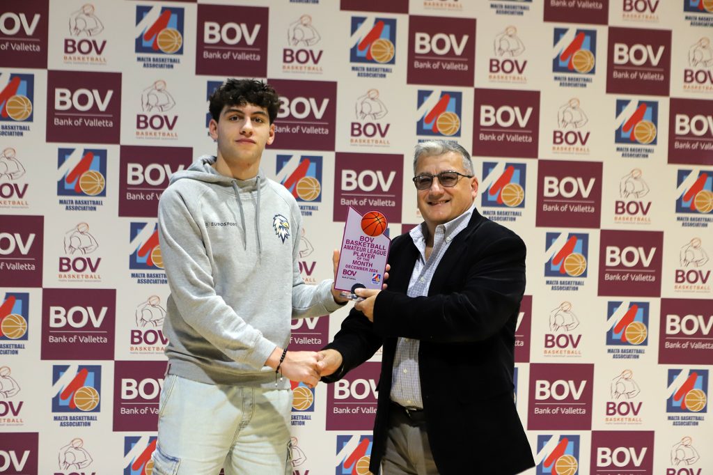 Bov Basketball Player For December 2024 | Maltasport.mt