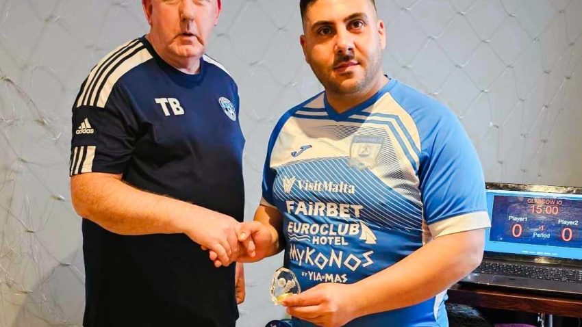 George Ebejer triumphs in table football International Open held in Glasgow