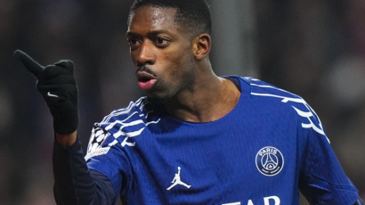 Dembele at the double as PSG make light work of French foes Brest in first leg
