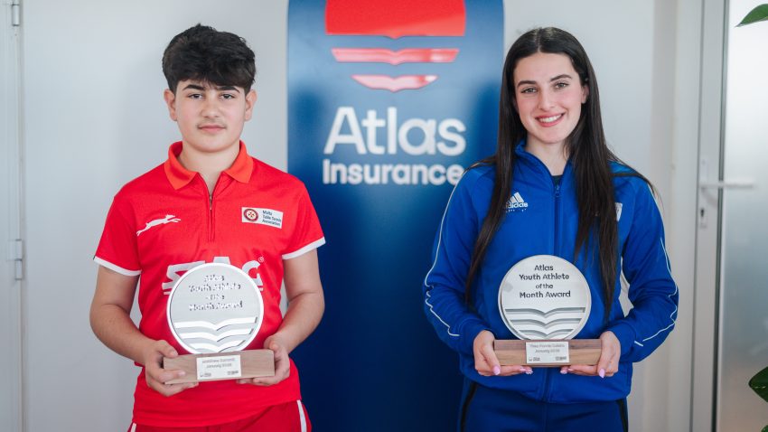 Matthew Zammit and Thea Parnis Coleiro are the first winners the Atlas Youth Athletes of the Month Award for 2025
