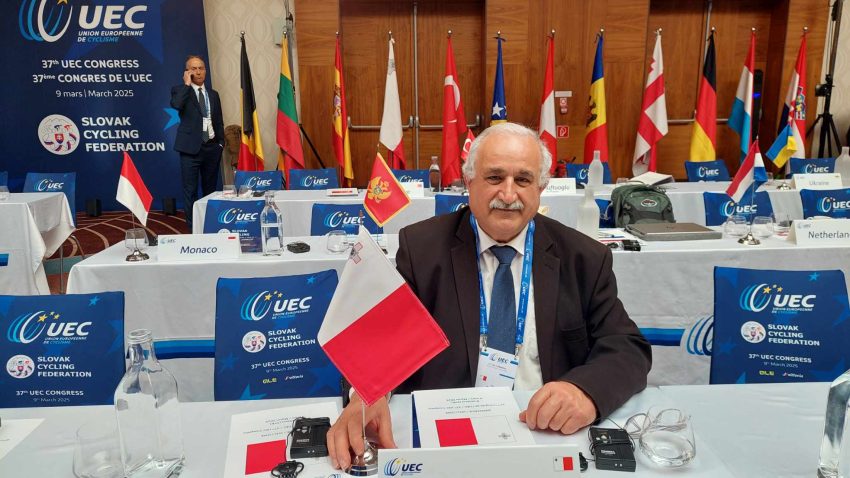 Joe Bajada re-elected to an important position in the European Cycling Union (UCI)