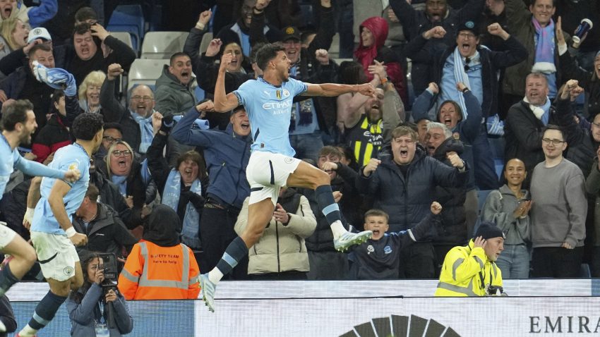 Nunes nets late winner as City edge past Villa at the Etihad
