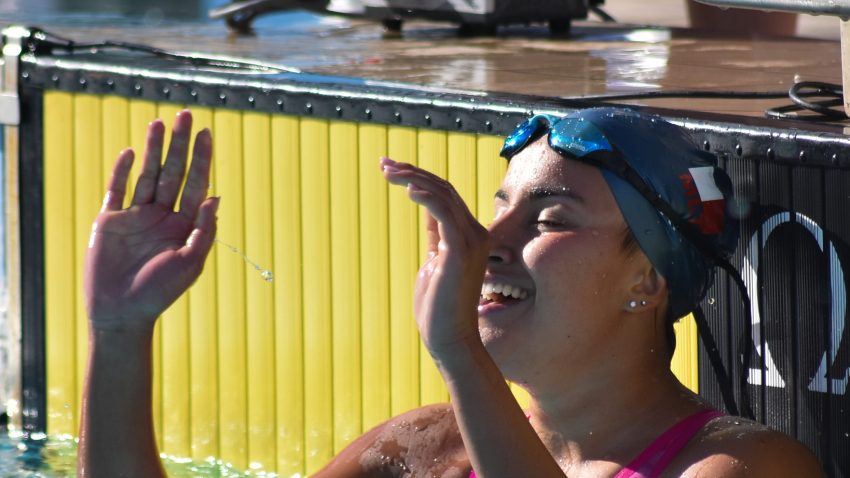 Sasha Gatt breaks two National swimming records