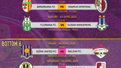 360Sports Malta Premier announces upcoming Fixtures for Match Weeks 28-32 as League Phase concludes