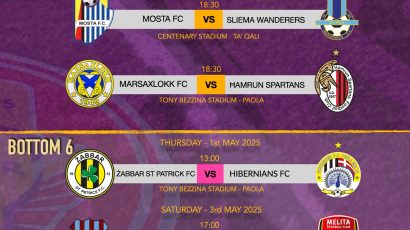 Malta Premier League confirms Match day 32 fixtures
