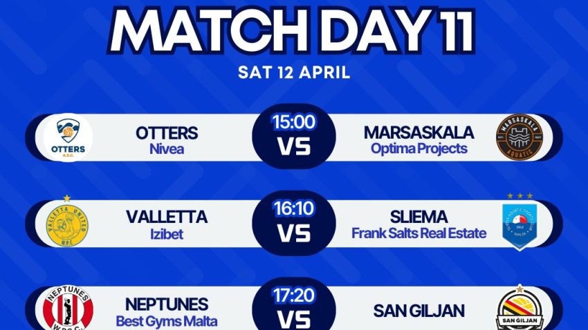 BOV Winter League 2025: Match Day 11 promises exciting water polo action at Tal-Qroqq