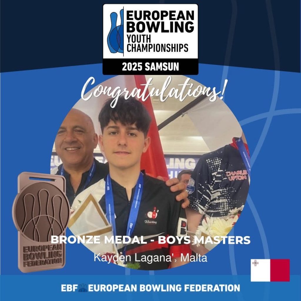 Third Medal For Maltese Bowlers As Kayden Lagana Wins Bronze At The European Youth Championships | Maltasport.mt