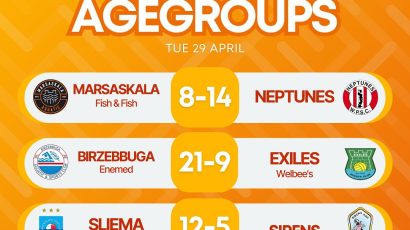 Exciting action in U14 water polo Age Group matches