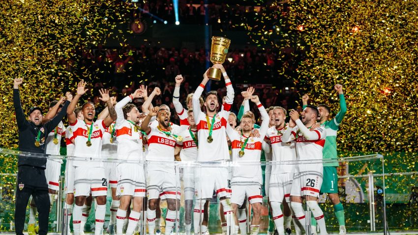 Stuttgart clinch German Cup with 4-2 victory over Bielefeld