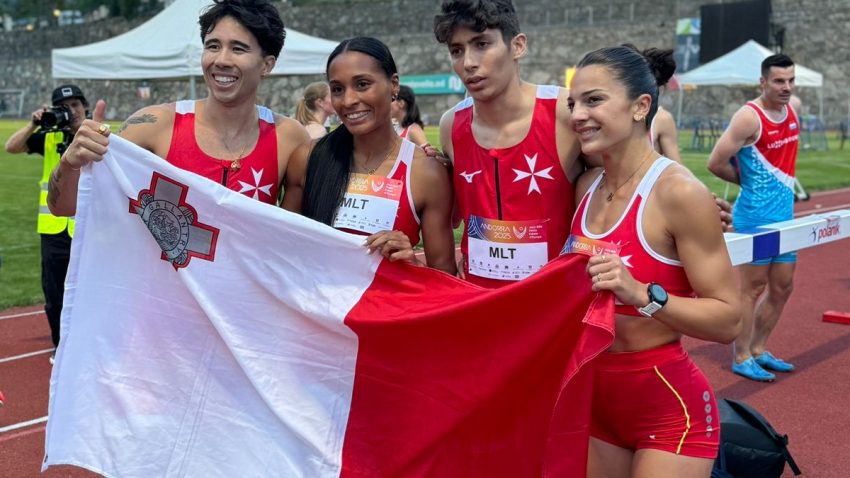 Malta strike silver and set national rercord in 4x400m mixed relay