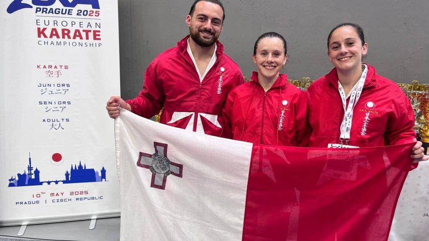JKA Malta karatekas shine in Prague at European Championships