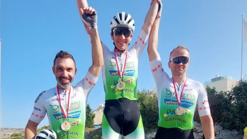 Double victory for Aidan Buttigieg and Diana Muscat in race 2 of the National Road Championship