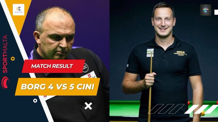Cini defeats Borg in Semi-Final thriller to reach CE Installations Snooker Premier League Final
