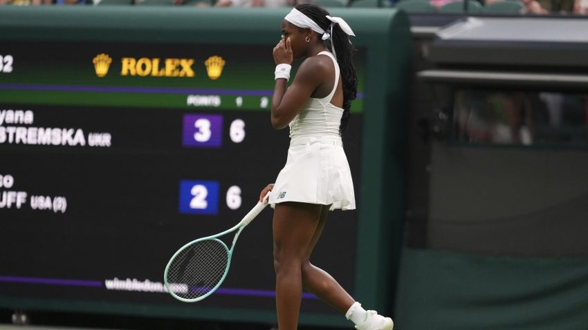 Coco Gauff knocked out of Wimbledon by world number 42 Dayana Yastremska