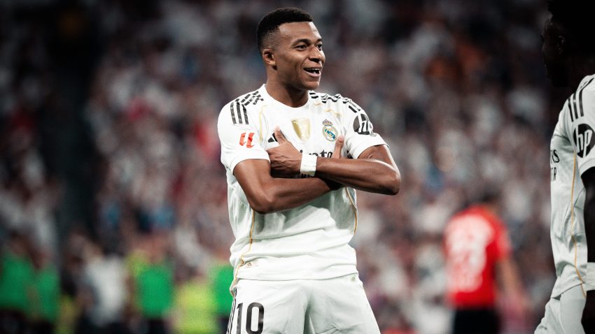 Kylian Mbappé gets first goal as Real Madrid beat Osasuna