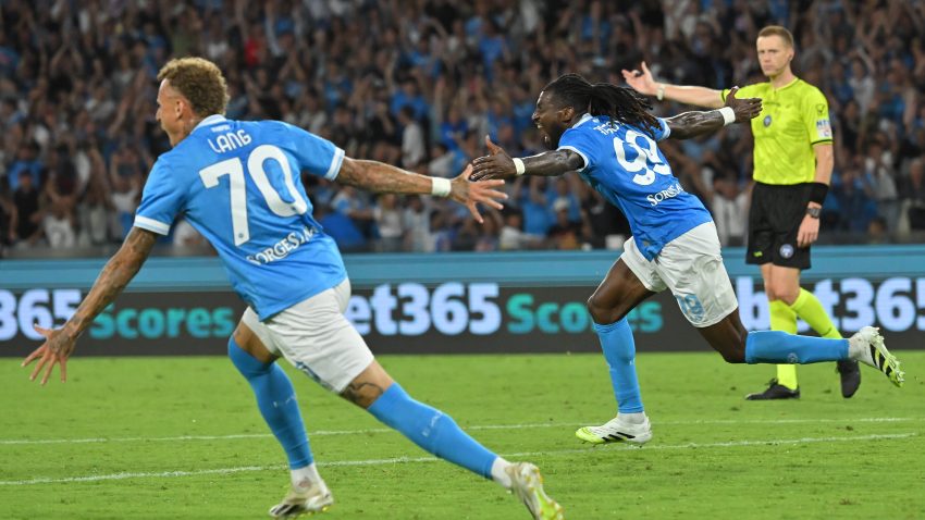 Anguissa’s stoppage time goal gives Napoli win over Cagliari