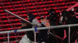 Copa Sudamericana match abandoned after fan violence