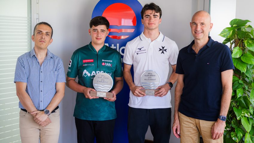 Nicolai Mallia and Matthew Galea Soler are July’s winners of the Atlas Youth Athletes of the Month Award
