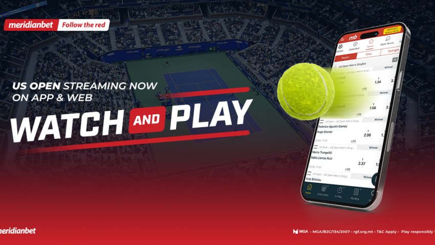 You can now Stream the US Open Live on Meridianbet