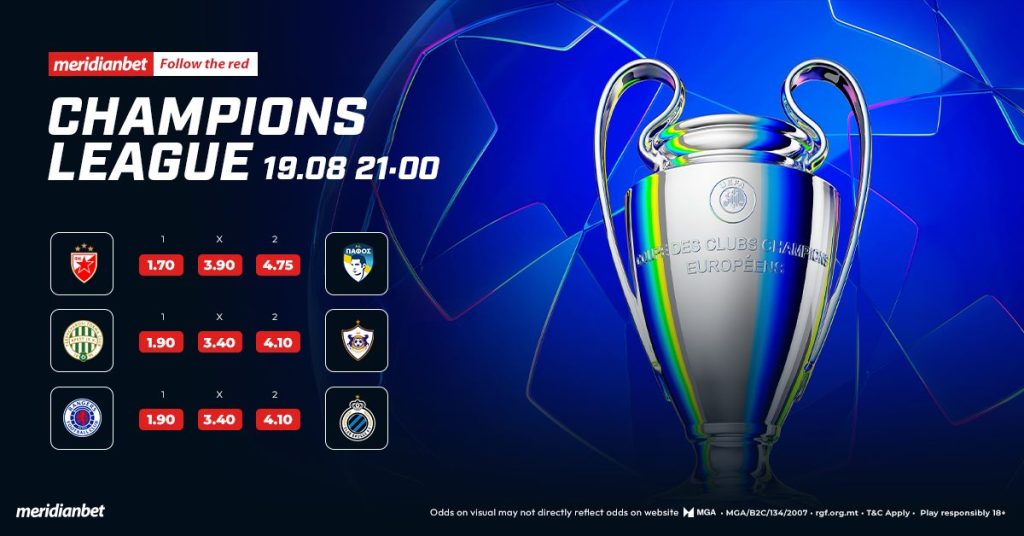 Champions League Playoffs - Build Your Ticket With Meridianbet | Maltasport.mt