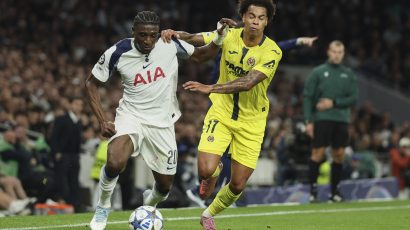 Tottenham hang on to edge Villarreal on Champions League return