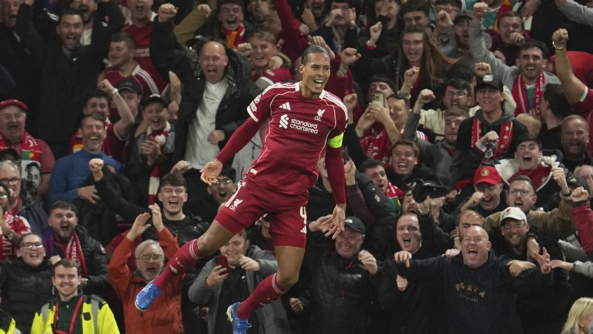 Van Dijk scores late winner as Liverpool edge past Atlético