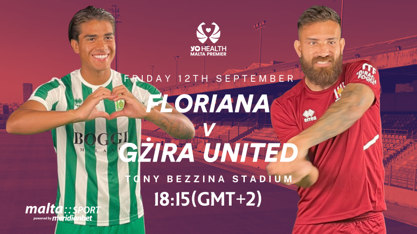 Floriana vs Gżira United to Open Matchday 3 of the YoHealth Malta Premier