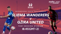 Gżira United face Sliema Wanderers at Tony Bezzina Stadium