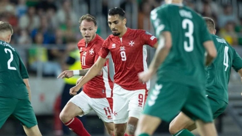 Malta’s brave effort denied by late penalty in Lithuania