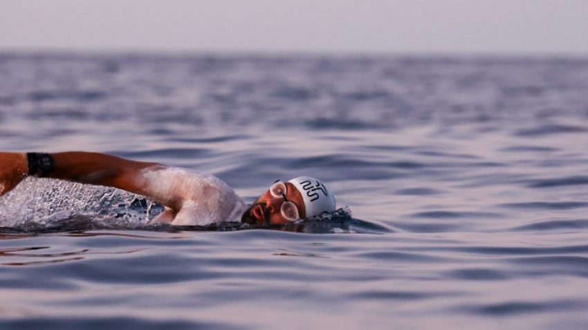World Record swimmer Neil Agius begins Day 2 of Seven marathons in Seven days around Malta’s island of Gozo